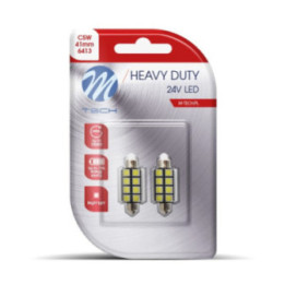 Blister 2x M-TECH HD LB9327 C5W 41 mm 24 V 8xSMD5050 CANBUS weiß