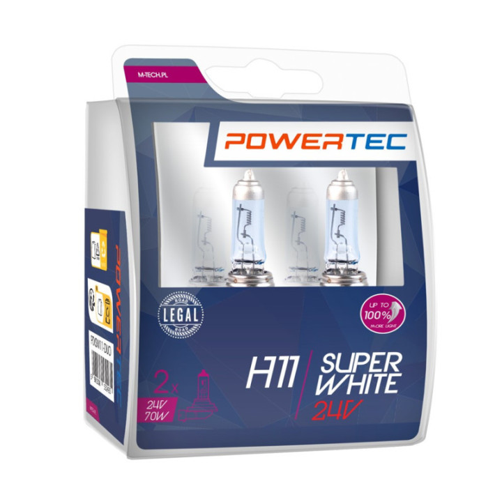 Powertec SuperWhite H11 24 V DUO