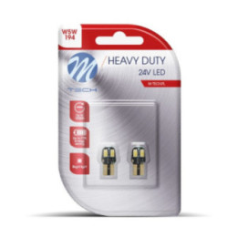 Blister 2x M-TECH HD LB9806W W5W Canbus 4xSMD5630 24 V weiß