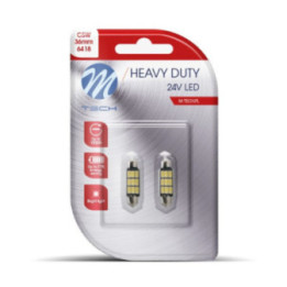 Blister 2x M-TECH HD LB9815W C5W 36 mm 9xSMD5630 24 V weiß
