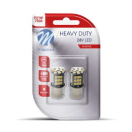 Blister 2x M-TECH HD LB9354 BA15s 48xSMD2835 CANBUS 24 V weiß