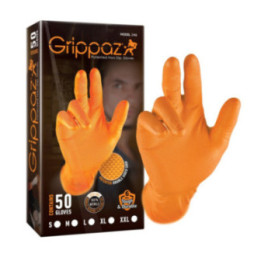 Grippaz Nitrile Fishscale 240 mm 6mil 50pcs/box Orange Size L