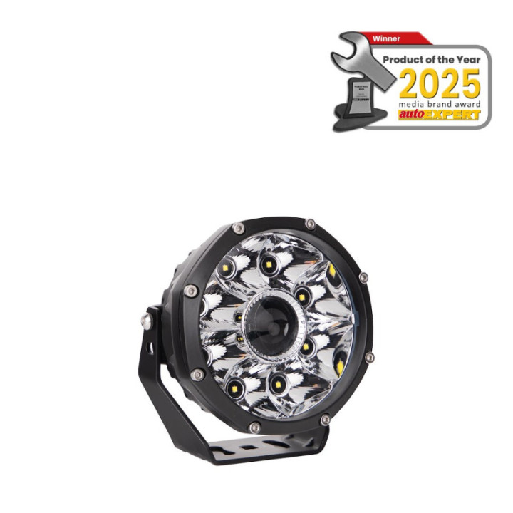 Laserowe lampy samochodowe M-TECH WLLDL105, 8xHP LED + 1x15W weiß Laser LED, 12-24 V