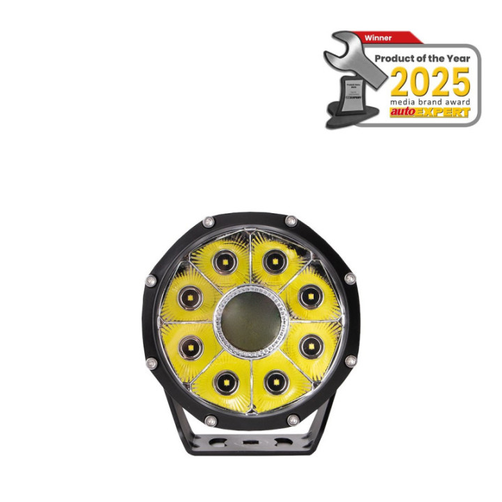 Laserowe lampy samochodowe M-TECH WLLDL105, 8xHP LED + 1x15W weiß Laser LED, 12-24 V