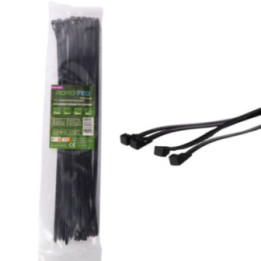 Nylonowe opaski zaciskowe wielokrotnego użytku ROAD-TEQ w:4, 8x300mm 20szt. czarne