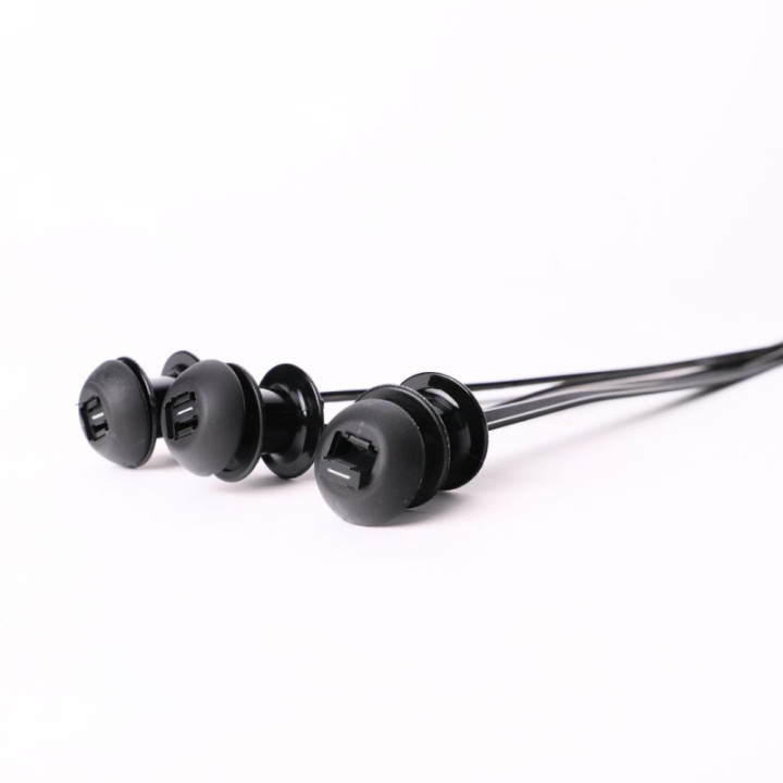 Nylonowe opaski zaciskowez dystansem ROAD-TEQ w:8x380mm 20szt. czarne