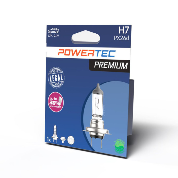 Glühlampe halogenowa POWERTEC PREMIUM H7 12 V 55 W PX26d