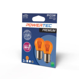 Glühlampe POWERTEC PREMIUM PY21W 12 V 21 W BAU15s AMBER